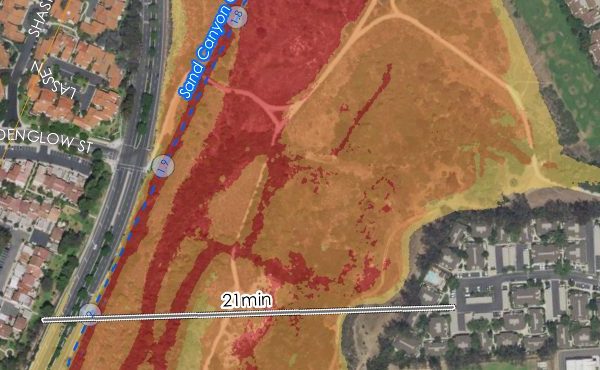 Sand Canyon Inundation Map